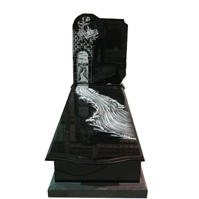 New European Tombstones Design with Nice Carving