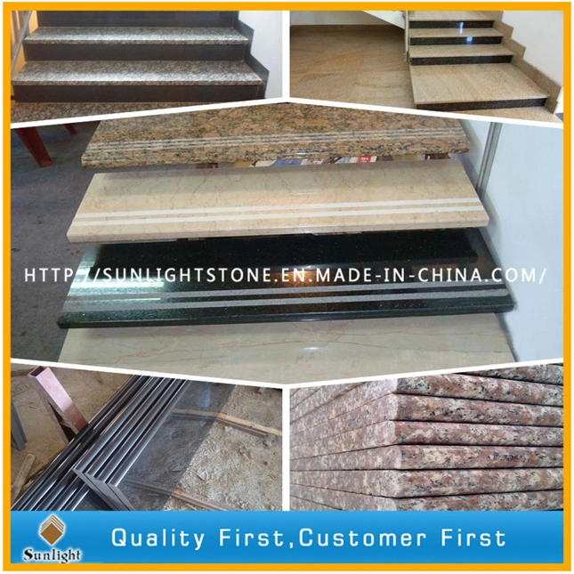 Popular Polished G603 Grey Granite Stone Stair Treads, Stair Risers