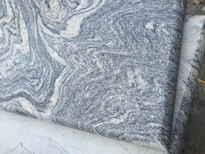 Encimeras de piedra de pavimentación de granito exótico gris Escaleras de azulejos