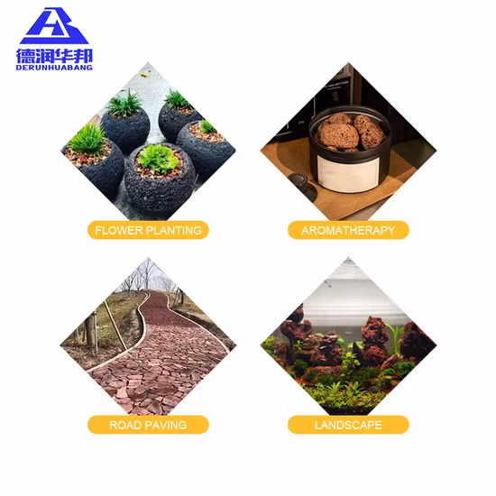 Roca de lava de piedra de basalto de fábrica de China para pavimentar Graden